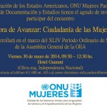 “La hora de Avanzar: Ciudadanía de las Mujeres