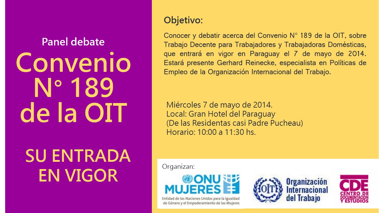 Panel Debate sobr el Convenio 189 de la OIT