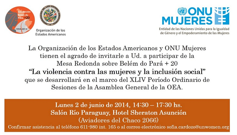 La violencia contra las mujeres y la inclusión social // Mesa Redonda
