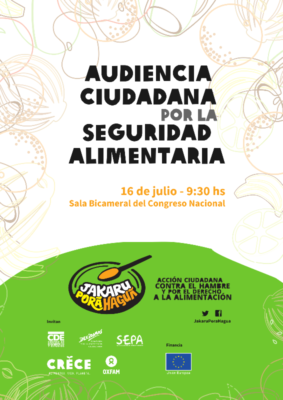 Audiencia ciudadana por la seguridad alimentaria