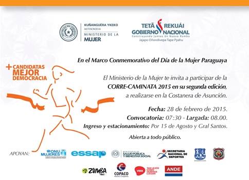 Corre-caminata 2015 por el Día de la Mujer Paraguaya