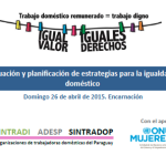 Taller de evaluación y planificación de estrategias para la igualdad del empleo doméstico