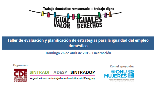Taller de evaluación y planificación de estrategias para la igualdad del empleo doméstico