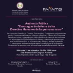 Audiencia pública "Estrategias de defensa de los derechos humanos de las personas trans"