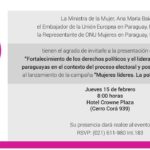 Lanzamiento campaña "Mujeres líderes. La política, nuestro lugar"