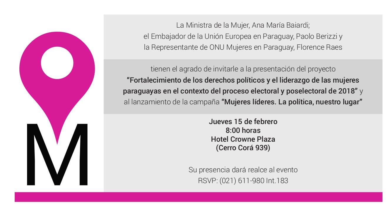 Lanzamiento campaña "Mujeres líderes. La política, nuestro lugar"